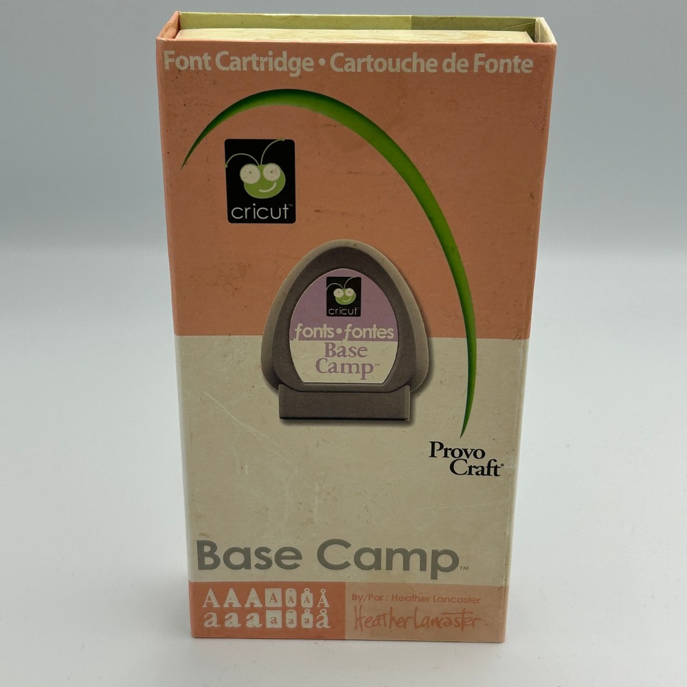 Cricut Font Cartridge "Base Camp" Provo Craft for Paper Crafting Scrapbook - Picture 3 of 7